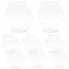 10 Sets Place Cards Hexagonal Acrylic for Weddings and Business view 1