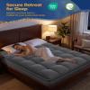 Kayfia TwinXL Mattress Topper, Thick Mattress Pad for Dorm Apartment Use view 3