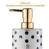 Bathroom Accesories Set Bathroom Ceramic Set Green 4 Piece Soap Dispenser with Dish and 2 Toothbrush Cups House Decor Aesthetic(Bathroom Set) view 4
