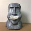 BESPORTBLE 3D Stone Head Tissue Box Cover Black Moai Design Napkin Holder Paper Towel Dispenser for Bedroom Dresser Home Bathroom Decor view 4
