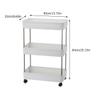 COHEALI Kitchen Storage Shelf Rolling Organizer Multi-Purpose Storage Rack 3 Wide Tiers and Smooth Wheels for Bathroom and Kitchen Floor Use view 2