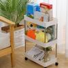 COHEALI Kitchen Storage Shelf Rolling Organizer Multi-Purpose Storage Rack 3 Wide Tiers and Smooth Wheels for Bathroom and Kitchen Floor Use view 4