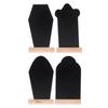 TIDTALEO 4Pcs Coffin Letter Boards Double-Sided Tombstone Shaped Blackboards with Base Easter Message Signs Decorative Chalkboard Set for Home Dcor view 1