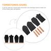 TIDTALEO 4Pcs Coffin Letter Boards Double-Sided Tombstone Shaped Blackboards with Base Easter Message Signs Decorative Chalkboard Set for Home Dcor view 3