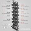 4-15 Tier Cabinet Pull Out Shoe Rack, Adjustable Vertical Shoe Organizer for Closet and Wardrobe Cabinet, Heavy Duty Slide Out Shoe Storage System, Under Stairs Storage, Fits Depth 17.7"-34.3" view 3