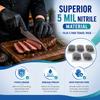 ANBOSON Black Nitrile Gloves Disposable 110 Count + 5 Travel Packs Included, 5 Mil Food Safe Gloves for Cooking, Food Prep & Household Cleaning, Latex Free Powder Free, Textured Grip, Large view 2