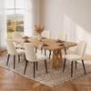 ILEGRIN Upholstered Dining Chairs Set of 6, Modern Dining Room Chairs with Back Chenille Fabric Kitchen Side Chair for Living Room, Restaurant, Cafe, Comedor (Chenelle, Beige, Set of 6) view 1