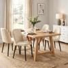 ILEGRIN Upholstered Dining Chairs Set of 6, Modern Dining Room Chairs with Back Chenille Fabric Kitchen Side Chair for Living Room, Restaurant, Cafe, Comedor (Chenelle, Beige, Set of 6) view 3