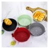 17/20cm Air Fryers Oven Baking Tray Reusable Silicone Non-Stick Round Pan Microwave Pads Airfryer Liner Cake Mold(White Size L-20CM) view 3