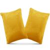 1 MIDDLE ONE 2 Pack Small Pillow, Memory Foam Mini Pillow 11 X 7 Inches for Travel, Sleeping, Nap and Neck, Knee, Lumbar Support, Tiny Cushion for Pet, Dogs (Golden Yellow) view 1