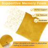 1 MIDDLE ONE 2 Pack Small Pillow, Memory Foam Mini Pillow 11 X 7 Inches for Travel, Sleeping, Nap and Neck, Knee, Lumbar Support, Tiny Cushion for Pet, Dogs (Golden Yellow) view 3