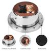 Mechanical Kitchen Timer for Cooking, Wind Up Cute Kitten Black and Orange Cat Timer Clock with Loud Alarm, No Batteries Required, Stainless Steel Timers for Fitness, Baking, Work view 3