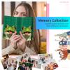 Photo Album 5x7-120 Photos Capacity,PU Leather Cover with Elastic Band,High Definition Waterproof PP Pages for Family Wedding Anniversary Baby Record,Cute Green Frog view 4