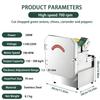 AiODiO 200W Electric Scallion Cutter Machine,Commercial Scallion Chopper,Stainless Steel,1.5-35mm Adjustable,150kg/h,700 RPM,for Garlic, Potato & Cucumber 110V view 2