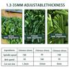 AiODiO 200W Electric Scallion Cutter Machine,Commercial Scallion Chopper,Stainless Steel,1.5-35mm Adjustable,150kg/h,700 RPM,for Garlic, Potato & Cucumber 110V view 4