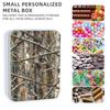 DISUOFEART Metal Tin Box with Lid, Sturdy Decorative Metal Storage Container, Autumnal Withered Trees Durable Printed Tin Case for Gifts, Crafts, Small Items, Home & Office Organization view 2