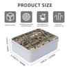 DISUOFEART Metal Tin Box with Lid, Sturdy Decorative Metal Storage Container, Autumnal Withered Trees Durable Printed Tin Case for Gifts, Crafts, Small Items, Home & Office Organization view 3