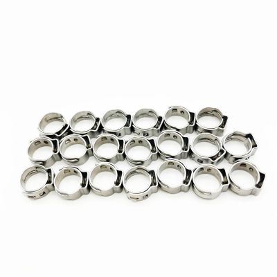 Bag of 20 X Stainless Stepless Clamps(Suit 8/9.5/10.5/12.8/14.5/16.5/18.5/20.5MM OD) hardware tool(KL06736)