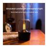 120ml Humidifier with Candlelight Design, USB Portable Humidifier for Bedroom, Sleep Aid, Home Decor and Dry Air Relief(Black) view 2