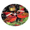 30In Christmas Tree Skirt Decoration Cardinal Birds Santa Hats Scarves Lantern Black Black Tree Skirt Holiday Party Decoration (30 Inch/76Cm) view 1