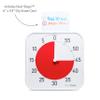 Time Timer Original 12" Visual Countdown Timer Large 60-Minute Classroom Visual Timer for Modern classrooms, Student Groups & Adult Meetings Helps with Focus, ADHD, Autism (Red & White) view 3