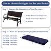 Outdoor Bench Cushion,Fade-Resistant Bench Cushions for Outdoor Furniture, Waterproof Patio Furniture Cushions with Ties, for Porch Swing, Loveseat, or Indoor Bench Replacement.(31x15x2In, Orange) view 2