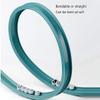 Ceiling Track Flexible Bendable Curtain Rail Wall Mount Curved Curtain Track Set System For Bay Window Room Divider(Black,5.2FT/160CM) view 3