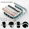 Ceiling Track Flexible Bendable Curtain Rail Wall Mount Curved Curtain Track Set System For Bay Window Room Divider(Black,5.2FT/160CM) view 4