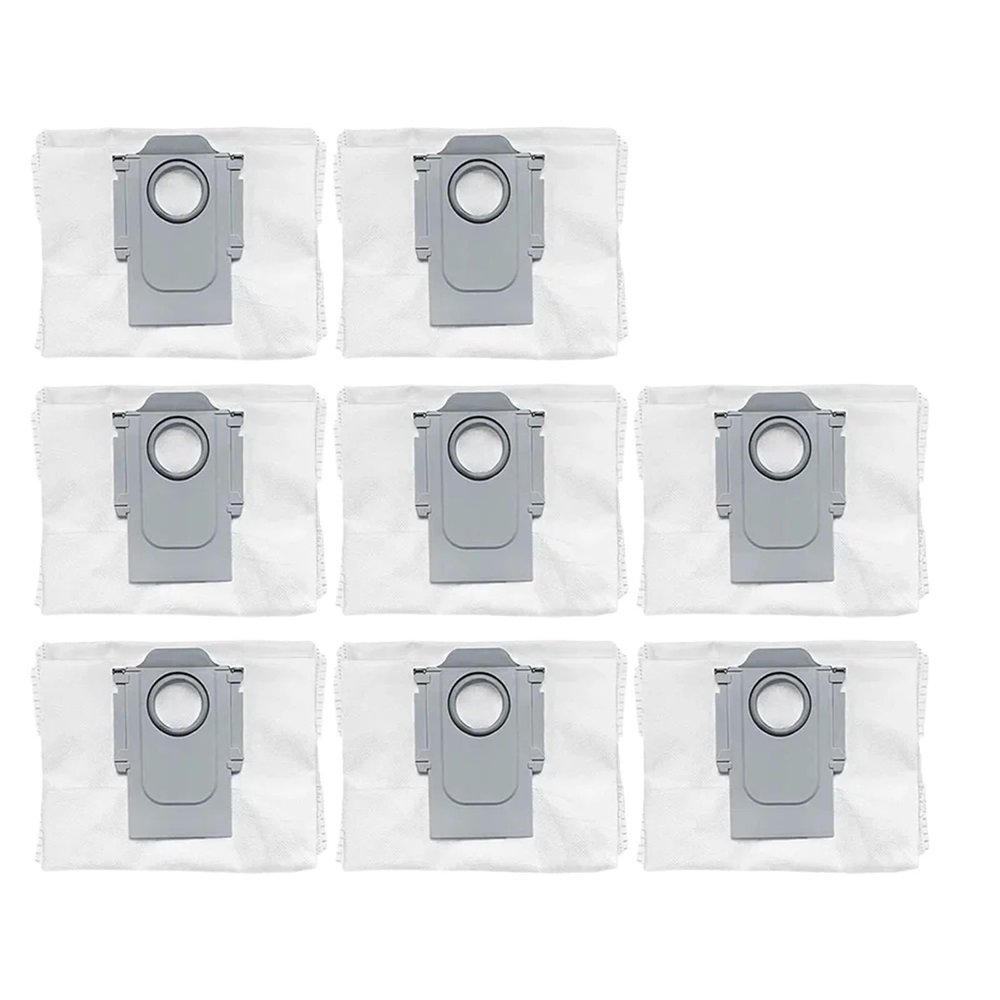 Dust Bag For XiaoMi for Roborock S7 MaxV Ultra / Q5+ / Q7+ / Q7 Max+ / T8 S8+ S8Pro Ultra Robot Vacuum Cleaner Dustbin Dust Box stability(8 PCS)