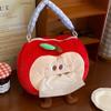 Apples Shaped Tissue Box Hanging Tissue Case Large Capacity Napkin Holder Cute Portable Car Bedside Dispenser view 3