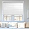 1 Inch Mini Blinds for Indoor Windows, White Horizontal Venetian Blinds Cordless Window Shades Doors, Offices, Kitchens,Apartments.White,13.5" W x 48H view 2