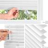 1 Inch Mini Blinds for Indoor Windows, White Horizontal Venetian Blinds Cordless Window Shades Doors, Offices, Kitchens,Apartments.White,13.5" W x 48H view 3