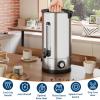 110 Cup Coffee Urn, 16L/4.2Gal Stainless Steel Hot Beverage Dispenser, Fast Brew Rapid Extraction, Auto Temperature Control Faucet, Commercial Coffee Maker for Party Buffet Catering, Silver view 2