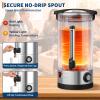 110 Cup Coffee Urn, 16L/4.2Gal Stainless Steel Hot Beverage Dispenser, Fast Brew Rapid Extraction, Auto Temperature Control Faucet, Commercial Coffee Maker for Party Buffet Catering, Silver view 3