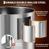 110 Cup Coffee Urn, 16L/4.2Gal Stainless Steel Hot Beverage Dispenser, Fast Brew Rapid Extraction, Auto Temperature Control Faucet, Commercial Coffee Maker for Party Buffet Catering, Silver view 4