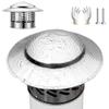 304 Stainless Steel Cone Top Chimney Cap - Rain Cap for Stovepipe & Fireplace Exhaust, Fits 1.6" to 7.9" Ducts, Ideal for Bathroom & Kitchen Ventilation (3.0") view 1