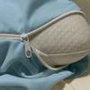 Zipper Fitted Sheet - Pure Mulberry Silk 22 Momme 1 Piece Zipper Fitted Sheet (Full XL, Hawkes Blue) - Zippered Closure 14" inch Deep Pocket, Soft Finish Seam Design Zippered Sheets view 2