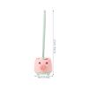 Gogogmee Toilet Brush Set with Long Handle and Holder Soft Bristles Toilet Cleaning Brush Tool for Deep Bathroom Bowl Cleaning Green Household for Sanitary Maintenance view 2