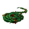 Christmas Hanging Felt Garland with Leaves and Berries, 71.65 Inch Felt Rattan Bunting Banner for Wall Fireplace Xmas Decor Photo Props view 1