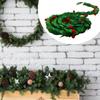 Christmas Hanging Felt Garland with Leaves and Berries, 71.65 Inch Felt Rattan Bunting Banner for Wall Fireplace Xmas Decor Photo Props view 3