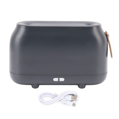 Flame Humidifier Diffuser with Flame Light, USB 180ML Dual Mode Low Decibel, RGB Flame Light Humidifier for Office Gym Home, Realistic Fire Effect with Quiet Operation, 5V 10W