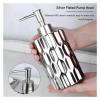Bathroom Accessory Sets Ceramic Bthroom Accessories Set 4Piece Bathroom Counter Soap Dish Dispenser Rustic Decor view 3