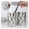 Bathroom Accessory Sets Ceramic Bthroom Accessories Set 4Piece Bathroom Counter Soap Dish Dispenser Rustic Decor view 4