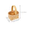 10pcs Mini Wooden Flower Baskets with Handle for Bridal Shower view 2