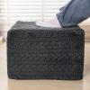 Poofieotto Square Ottoman Footrest Pouf Couch Foot Stool 20x20x14 in, Gray view 1