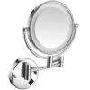 HBVMPCNPV Makeup Round Make Up,Double-Sided 5X Magnification, 360 Rotation, for Shaving Facial Care(Black) view 1