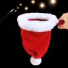 misppro Santa Hat Large Magician Stage Illusions Gimmick Change Bag for Christmas New Year Party Stage Adult- Red view 4