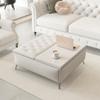 35 inch Wide Square Storage Benches Coffee Table with Lift Top Oversized Storage Ottoman in Upholstered for Living Room view 1