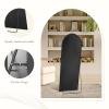 Aidoly Arched Mirror Full Length, Upgraded 21"x64" Body Wall Mirrors with Shatter-Proof Glass, Floor Standing, Hanging or Leaning, Tall Arch Mirror with Stand Aluminum Alloy Frame for Bedroom, Gold view 4