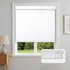 SEEUNANA No Drill Blinds for Indoor Windows,Blackout Roller Shades,Cordless Blinds,Thermal Insulated,UV Protection,Easy Install with No Tools,Window Shades for Home and Office,White,25.5" W x 68" H view 1